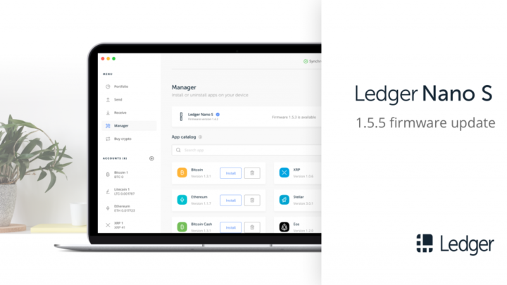 Ledger Nano S Firmware 1.5.5 release