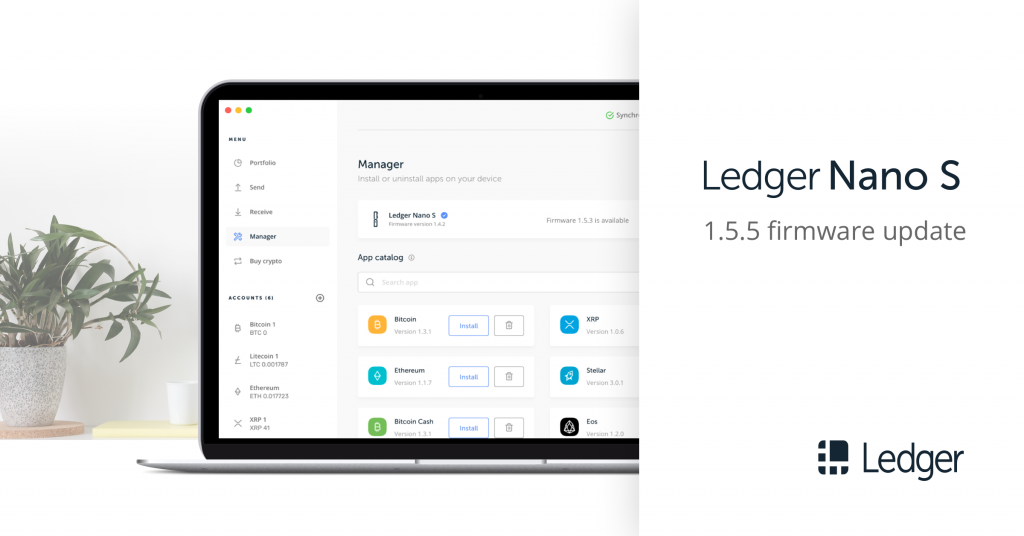 Ledger Nano S Firmware 1.5.5 release